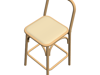 简约金属框架椅子