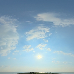 蓝天多云外景