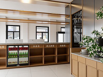 现代快餐店