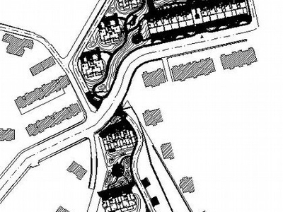 [大连]某居住区景观设计施工图 居住区景观