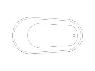现代风格家装动态图块平立面带遮罩 浴缸