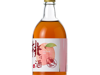 桃子酒瓶模型