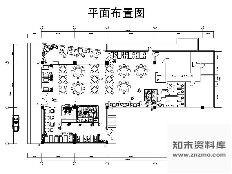 施工图药膳堂快餐厅室内设计图