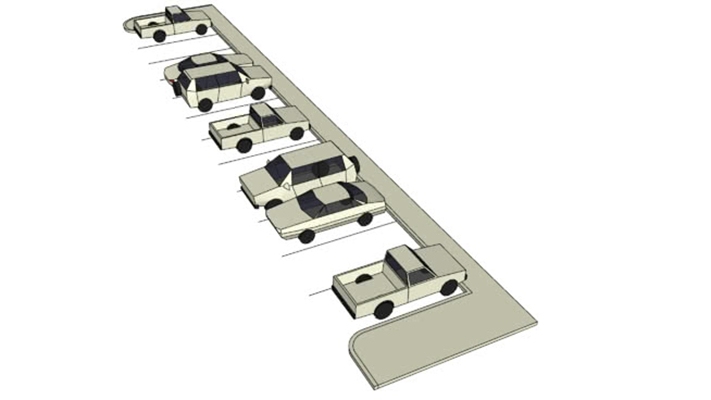 停车场 草图大师模型
