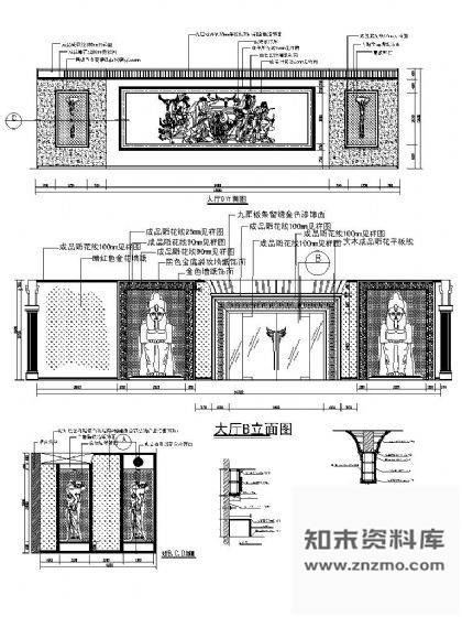 图块/节点KTV入口大厅详图