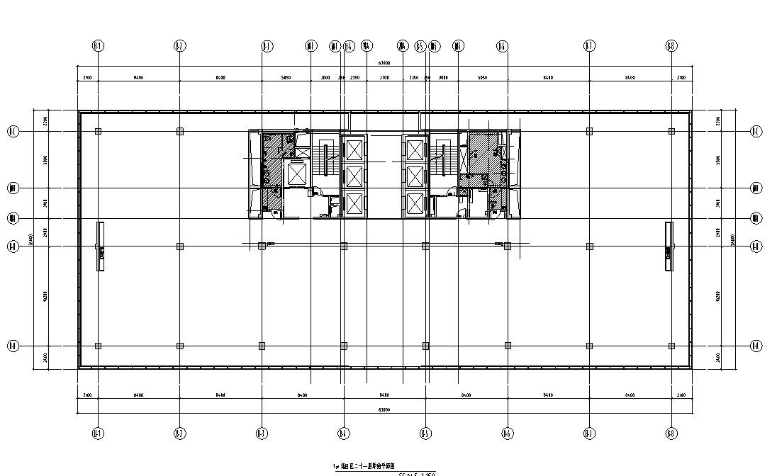 [浙江]现代办公空间装修施工图设计