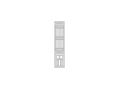 门 中式家具图块