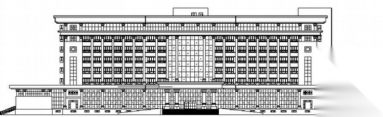 某县级党政群联合办公楼建筑施工图