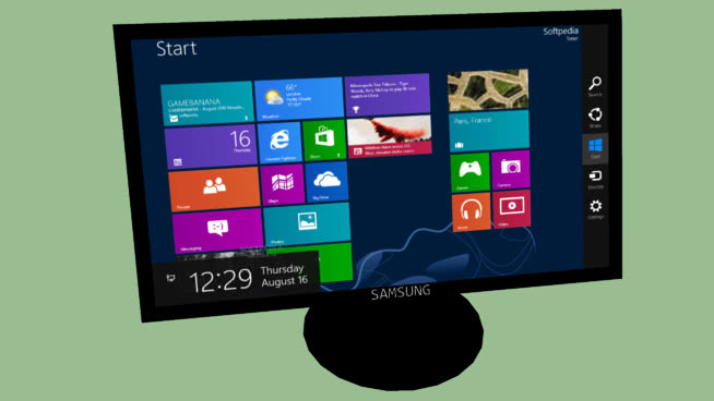 三星Windows 8的屏幕监控 显示器 掌上智能设备 手机 监视器