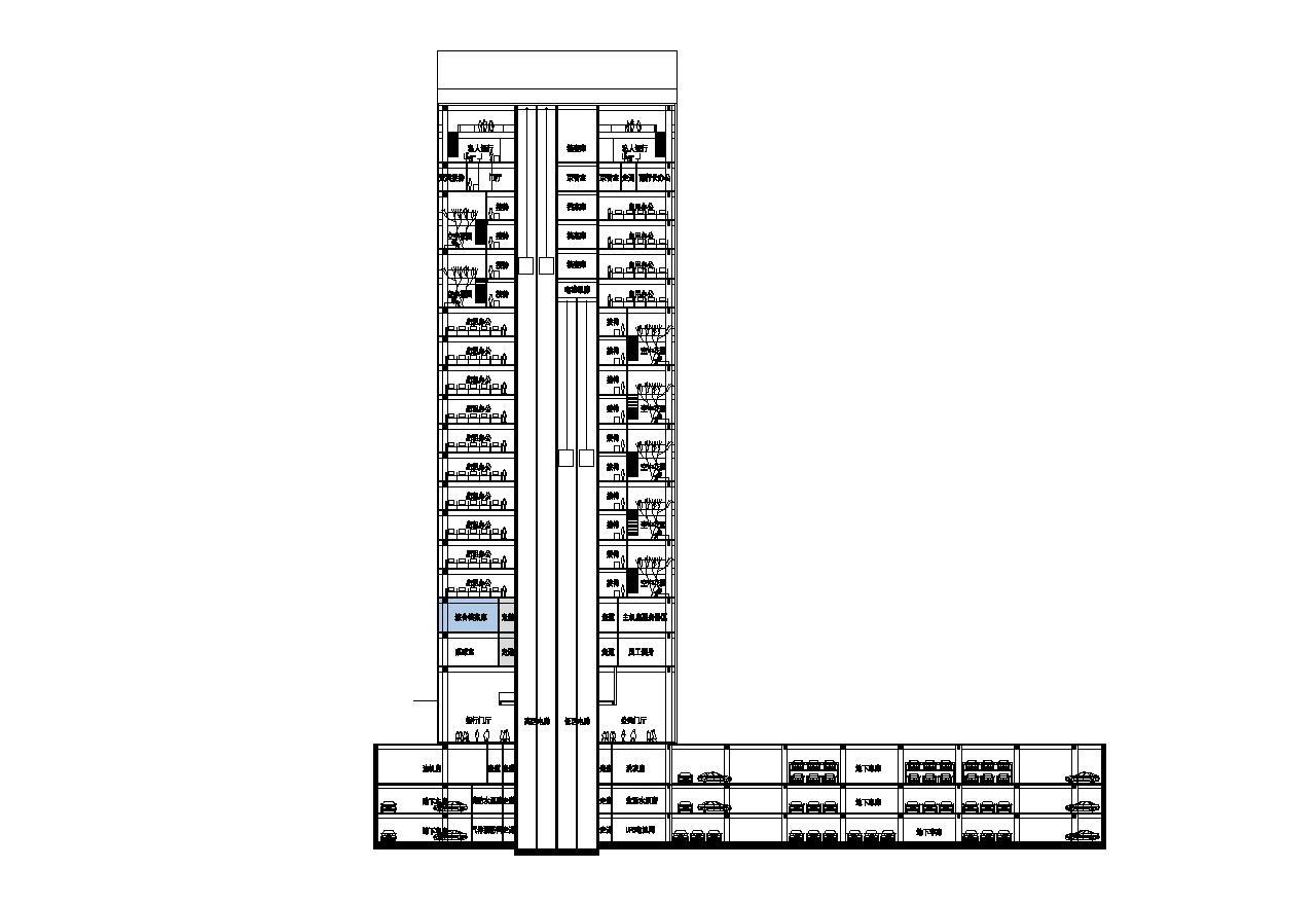 [江西]现代风格企业办公楼建筑施工图设计（CAD）