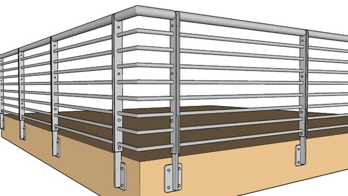 栏杆 草图大师模型