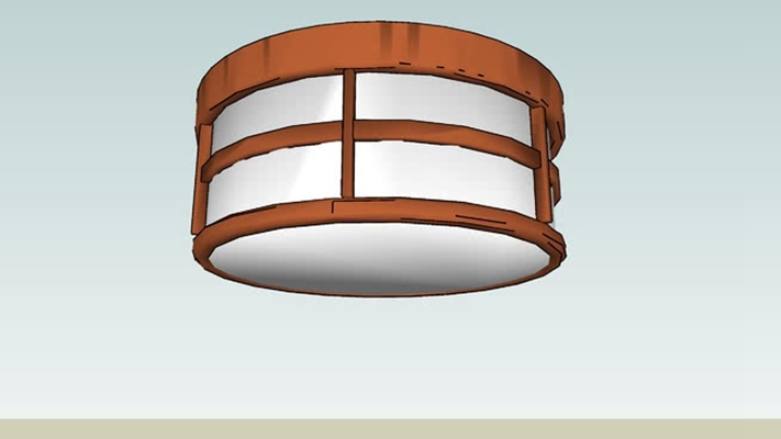 吸顶灯 草图大师模型