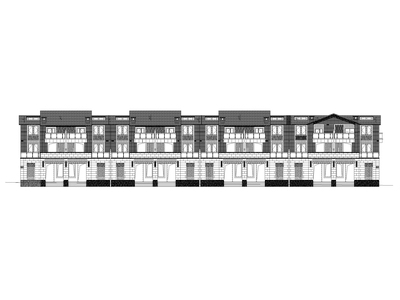 2套商墅平立剖方案设计CAD（TH）