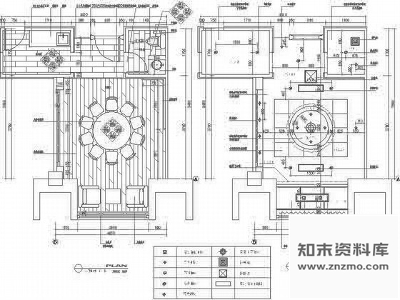 图块/节点特色中式包厢立面图