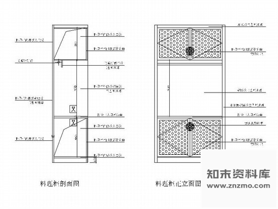 图块/节点云南某古建客栈料理柜详图 柜类