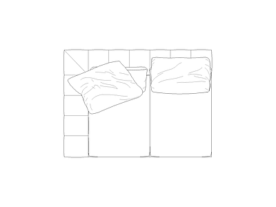 床 图块意大利家具家具图块