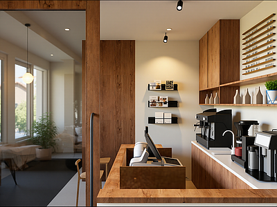 现代奶茶店