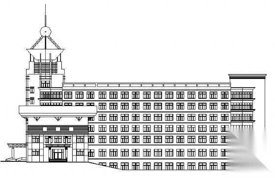 某大学六层报告厅建筑施工图