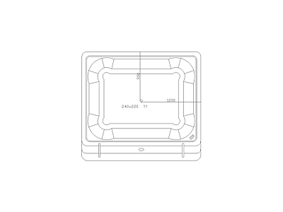 卫生间电器洁具厨具灯具施工图 大池