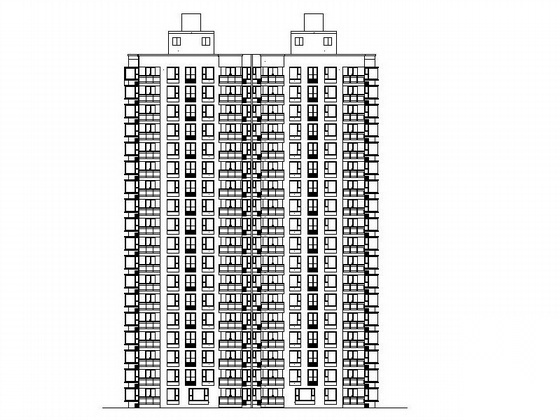 [长沙]某十八层住宅楼建筑施工图-9号楼（含16张效果图）