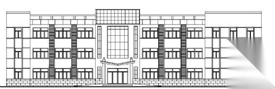 某三层办公楼建筑方案图