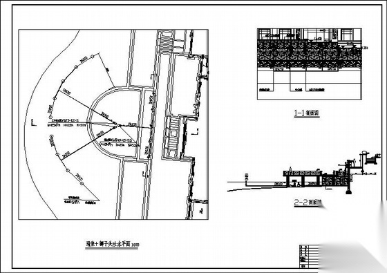 某居住小区景观水景、喷灌施工图 园林景观给排水