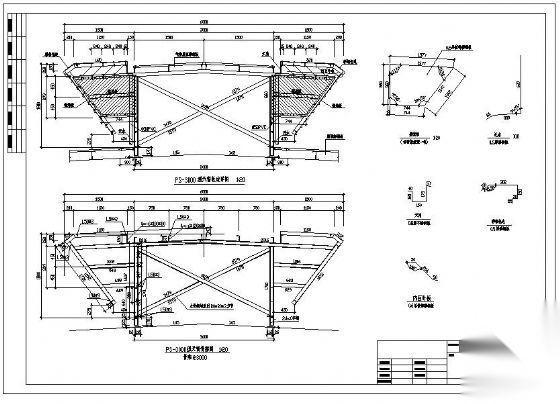 PS-3000型天窗结构详图 节点 建筑工程节点