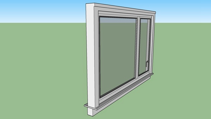 平开窗 草图大师模型