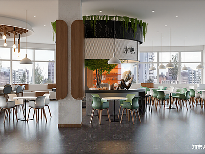 现代奶茶店