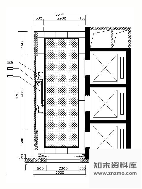 施工图五星酒店电梯间施工图