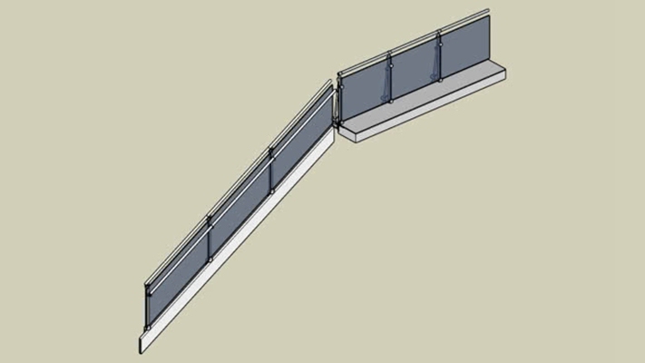 栏杆 草图大师模型