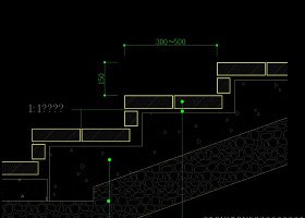 台阶做法cad图纸