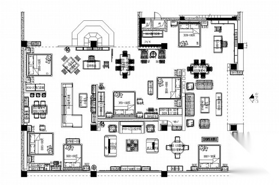 [福建]家居体验馆内部家具展示店内施工图