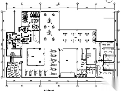 [聊城]健身房商业空间设计施工图（含效果图）