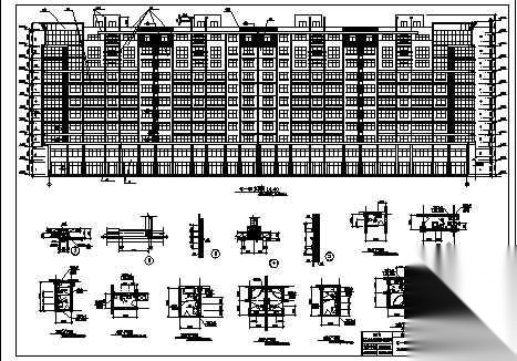 某地下车库综合楼、高层商住楼、银行商住楼建施、结施图...