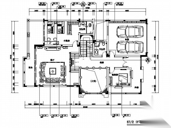 [重庆]欧式别墅府邸施工图（含水电、照明施工图）