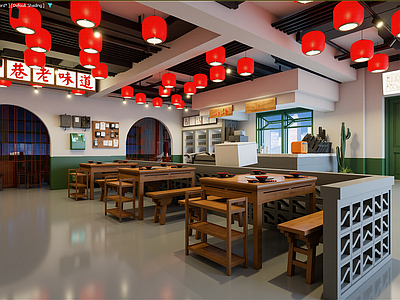 工业风中餐厅