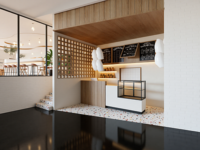 现代奶茶店