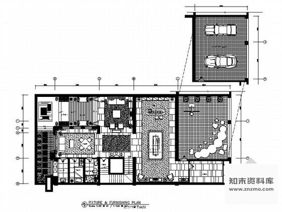 施工图山东著名房产经典新中式四层双拼别墅室内装修施工图含效果