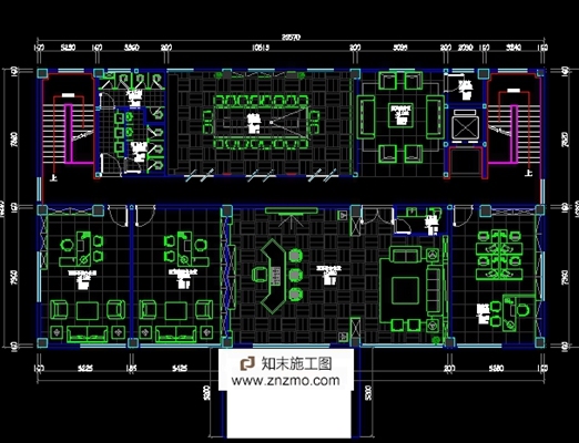 详细办公楼施工图图纸