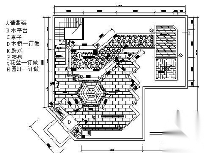 重庆某屋顶花园设计施工图