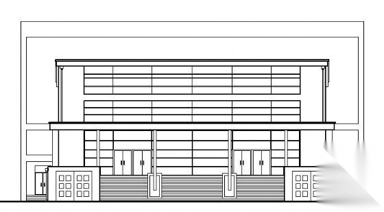 某高中学校报告厅建筑施工图