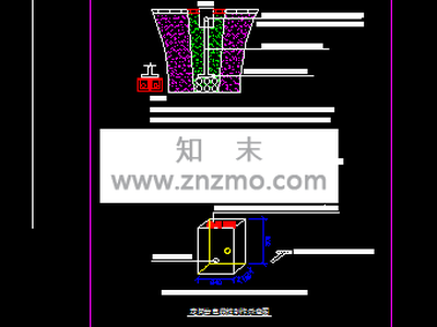 电缆桩制作示意图 电气图