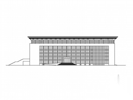 三层小型现代影剧院建筑设计方案图 公共建筑