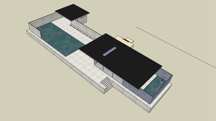 艺术风格建筑 草图大师模型