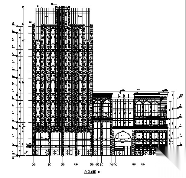[江苏]高层商业建筑施工图(通过报规、审图办版全套施...