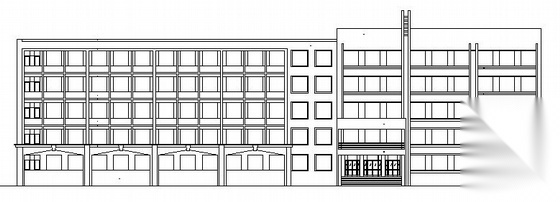 某五层中学教学楼建筑方案图
