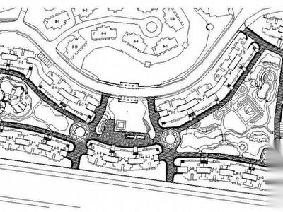 广东中山某小区二期景观设计施工图 居住区景观