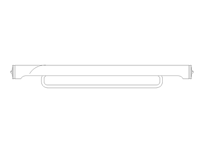 卫生间电器洁具厨具灯具施工图 镜前灯