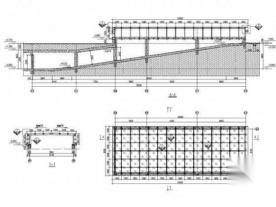 汽车坡道玻璃雨棚图纸及结构计算书